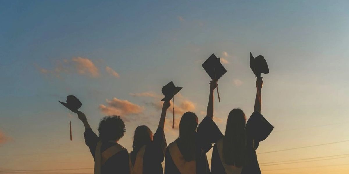 Graduates celebrating together